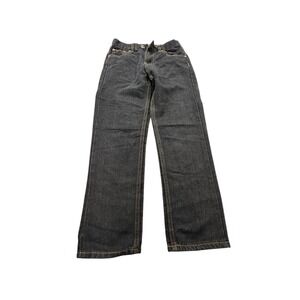 M. Gordon Jeans Womens Size 12 Blue Dark Wash Western Cowboy Denim Straight Leg‎